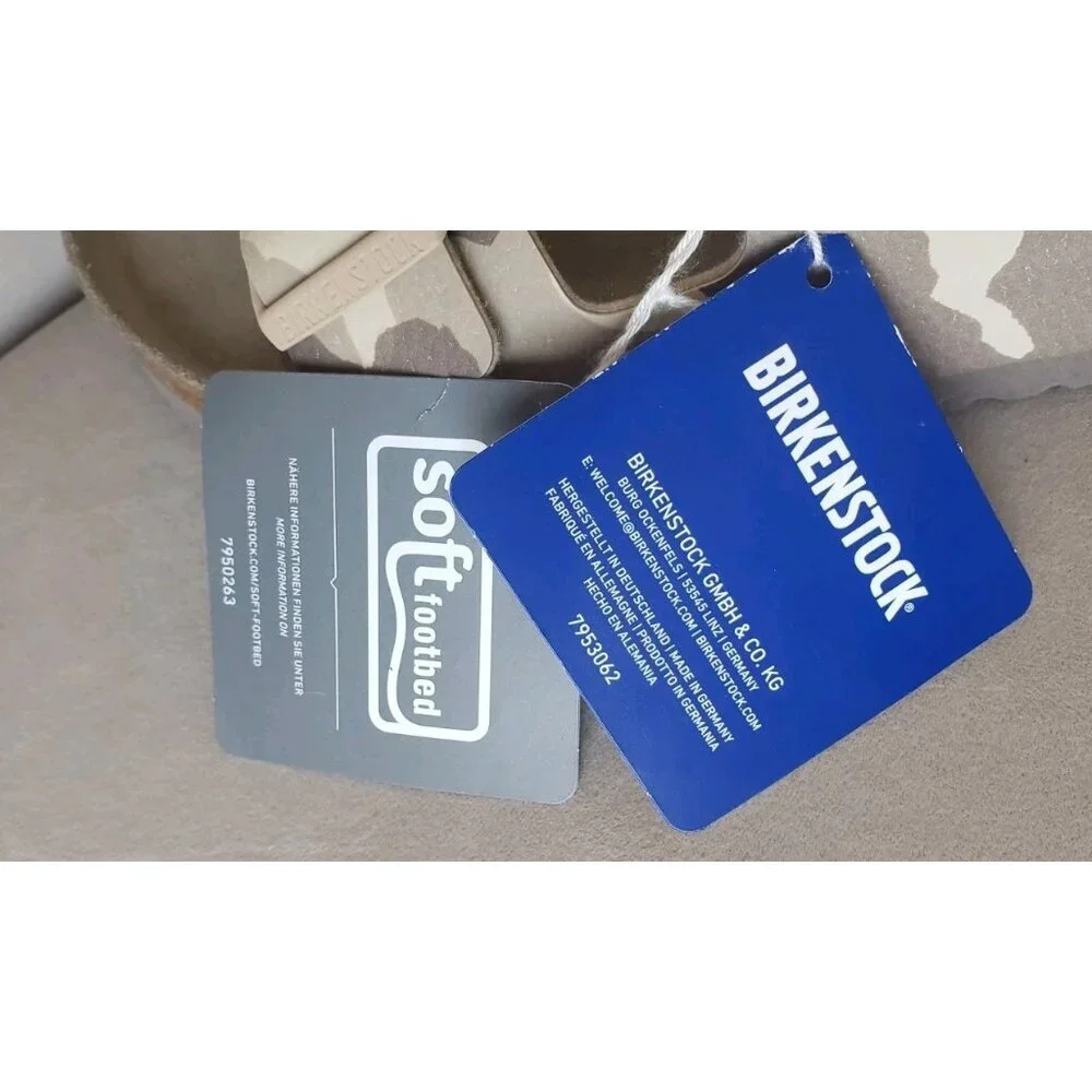 NEW BIRKENSTOCK MILANO SOFT FOOTBED BIRKO-FLOR DESERT SOIL GRAY/TAUPE SZ 9 US - Picture 8 of 11